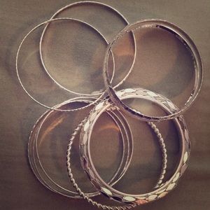 Silver Bangle Bracelets